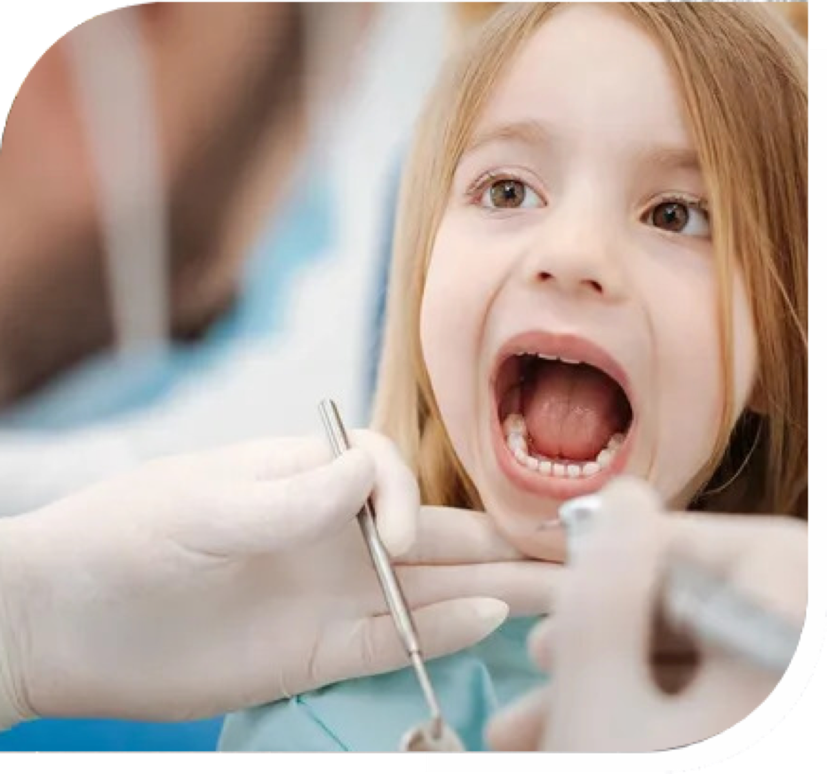 Gentle pediatric emergency dental examination